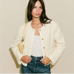 Reformation Dale Cropped Jacket NWOT